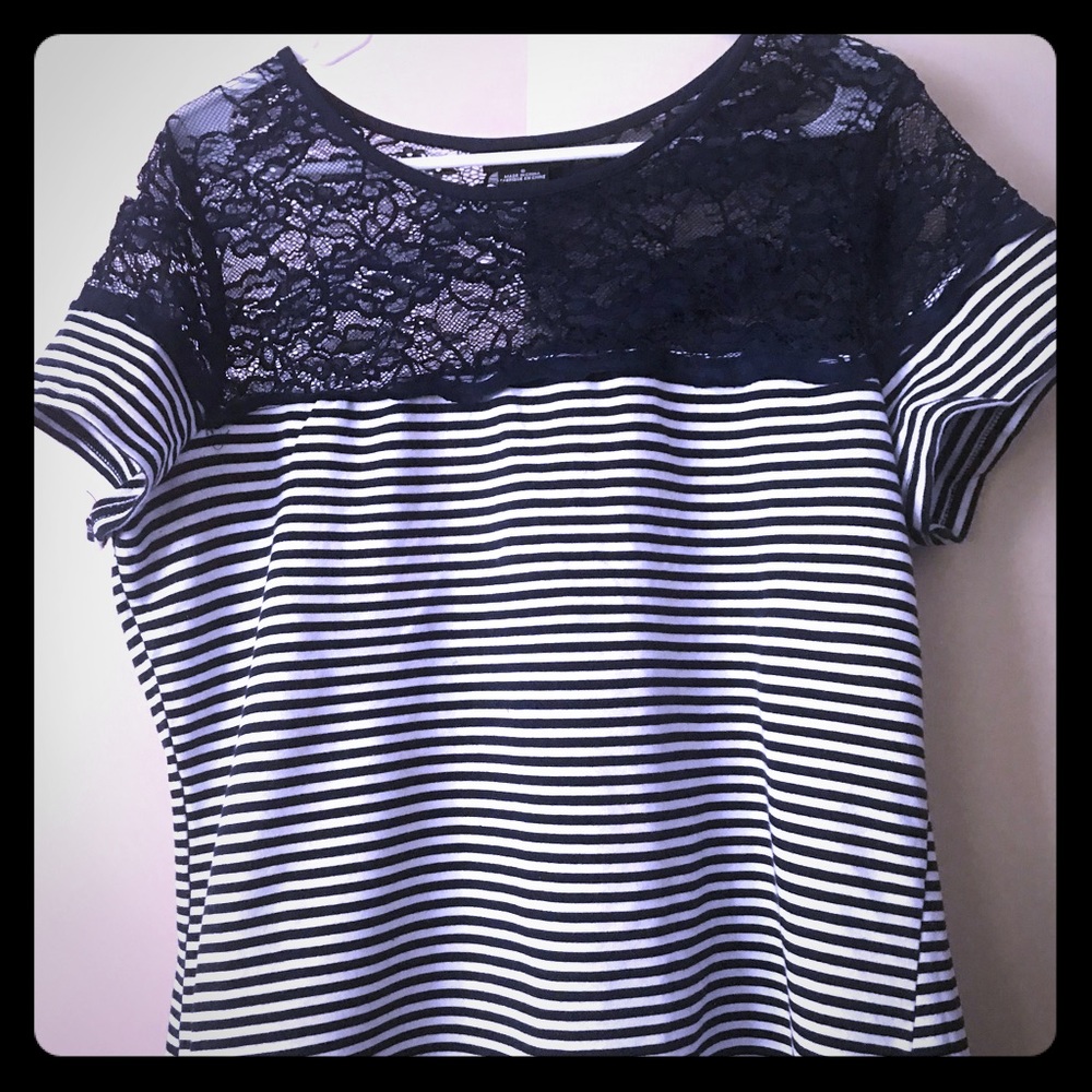City chic blue and white striped shirt in S (16)